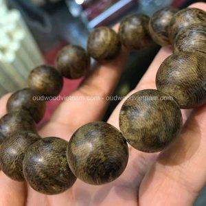 Vietnam agarwood Beaded Bracelet – Natural agarwood mala Beads Bracelet – agarwood Meditation mala Beads – aloeswood Beads Bracelet – Tibetan mala Prayer Beads - agarwood Prayer Beads 3