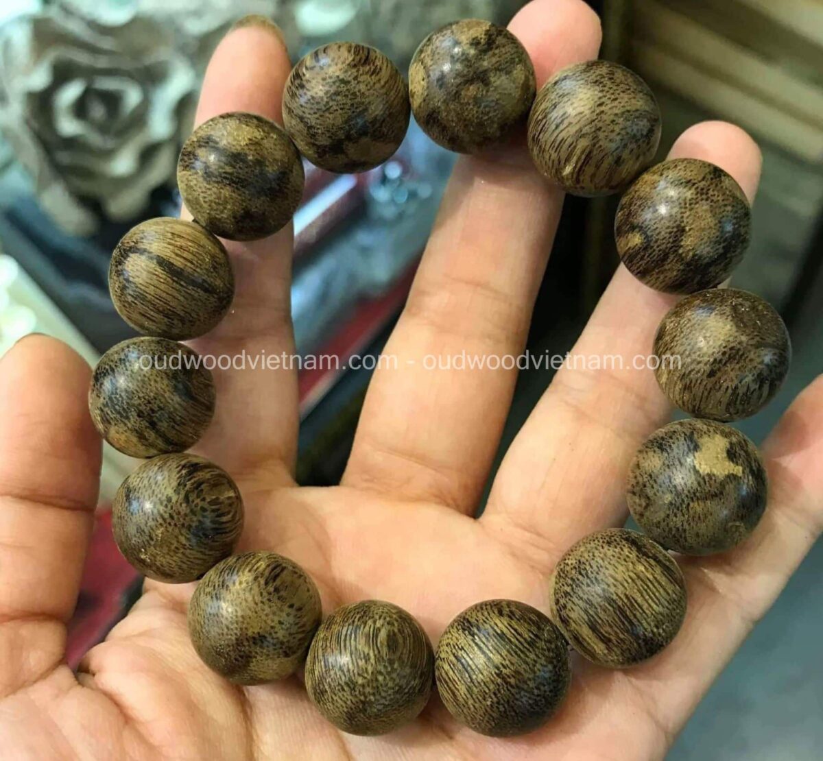 Harewood|unisex Sandalwood Beaded Bracelet - Tibetan Mala Prayer Beads
