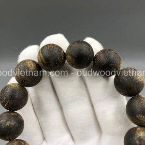 Vietnam agarwood Beaded Bracelet – Natural agarwood mala Beads Bracelet – Agarwood Meditation mala Beads – aloeswood Beads Bracelet – Tibetan mala Prayer Beads - agarwood Prayer Beads - Sinkable agarwood 1