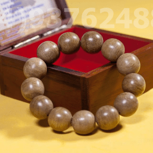 Pretty Chinese Agarwood Wood Hand Grinding 21PCS 9*8MM Bucket Beads Bracelet #26 