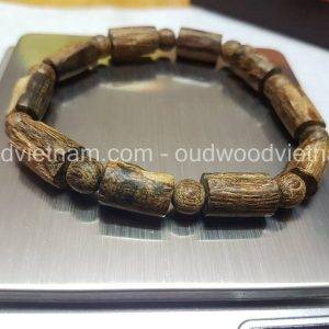 Vietnam agarwood Beaded Bracelet – Natural agarwood mala Beads Bracelet – Agarwood Meditation mala Beads – aloeswood Beads Bracelet – Tibetan mala Prayer Beads - agarwood Prayer Beads 12