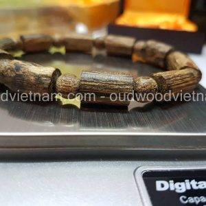 Vietnam agarwood Beaded Bracelet – Natural agarwood mala Beads Bracelet – Agarwood Meditation mala Beads – aloeswood Beads Bracelet – Tibetan mala Prayer Beads - agarwood Prayer Beads 12