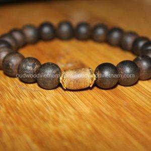 Vietnam agarwood Beaded Bracelet – Natural agarwood mala Beads Bracelet – Agarwood Meditation mala Beads – aloeswood Beads Bracelet – Tibetan mala Prayer Beads - agarwood Prayer beads 23
