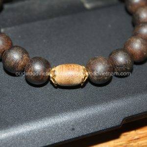 Vietnam agarwood Beaded Bracelet – Natural agarwood mala Beads Bracelet – Agarwood Meditation mala Beads – aloeswood Beads Bracelet – Tibetan mala Prayer Beads - agarwood Prayer beads 23