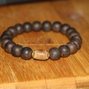 Vietnam agarwood Beaded Bracelet – Natural agarwood mala Beads Bracelet – Agarwood Meditation mala Beads – aloeswood Beads Bracelet – Tibetan mala Prayer Beads - agarwood Prayer beads 23