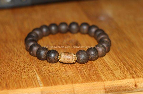 Vietnam agarwood Beaded Bracelet – Natural agarwood mala Beads Bracelet – Agarwood Meditation mala Beads – aloeswood Beads Bracelet – Tibetan mala Prayer Beads - agarwood Prayer beads 23