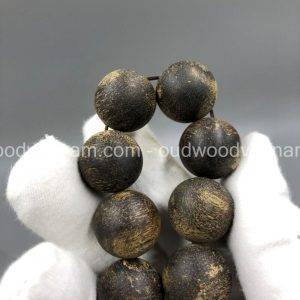 Vietnam agarwood Beaded Bracelet – Natural agarwood mala Beads Bracelet – Agarwood Meditation mala Beads – aloeswood Beads Bracelet – Tibetan mala Prayer Beads - agarwood Prayer Beads - Sinkable agarwood 1