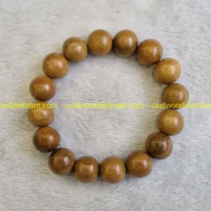 Chinese Fir Wooden Blessing Bracelet - 14mm Bead